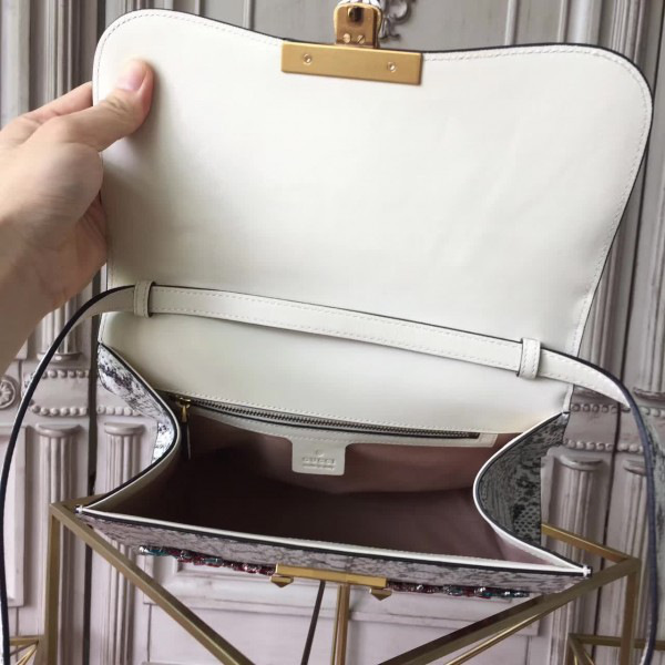 Gvc*1 gg leather padlock studded 2531 31cmx11cmx23cm