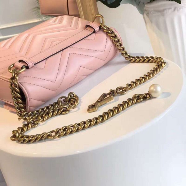 Gvc*1 marmont bag pink 2638  21.5*18*5cm