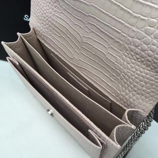 Y51 sunset monogram medium crocodile embossed shiny 4727 22cm x 5.5cm x 16cm