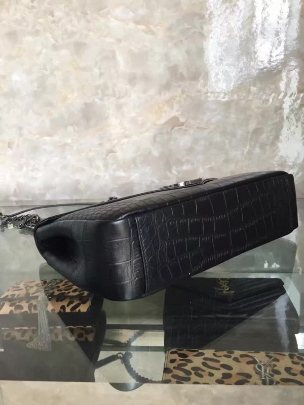 Y51 monogram college in embossed crocodile shiny leather  5106 32cm x 20cm x 8.5cm