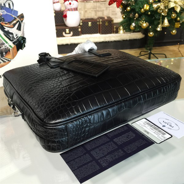 Pra*a leather briefcase 4201 36cm x 5.5cm x 28cm