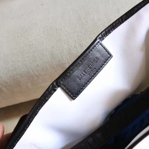 Ba1en*iaga navy cabas 30cm x 23cm x 17cm