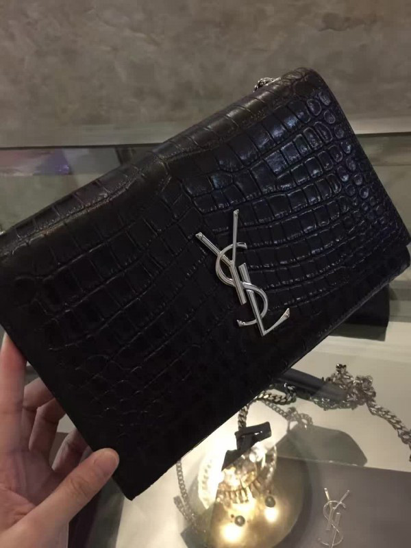 Y51 monogram kate in embossed crocodile shiny leather 5063 28.5cm x 20cm x 6.5cm