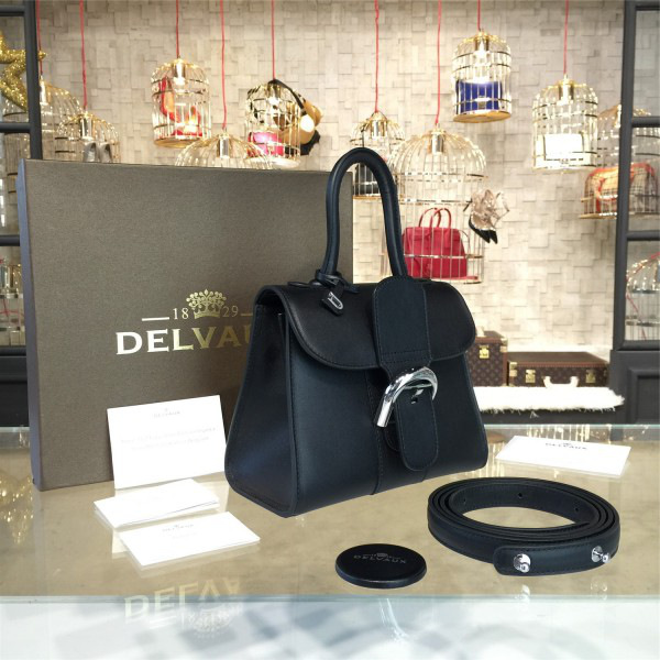 Delvaux mini brillant satchel black 1521  20cm x 11cm x 16.5cm