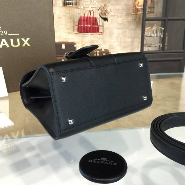 Delvaux mini brillant satchel black 1521  20cm x 11cm x 16.5cm