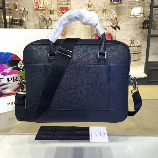 Pra*a leather briefcase 4200 36cm x 8cm x 28cm