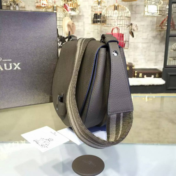 Delvaux calfskin le mutin saddle bag 28.5cm x 22cm x 10.5cm