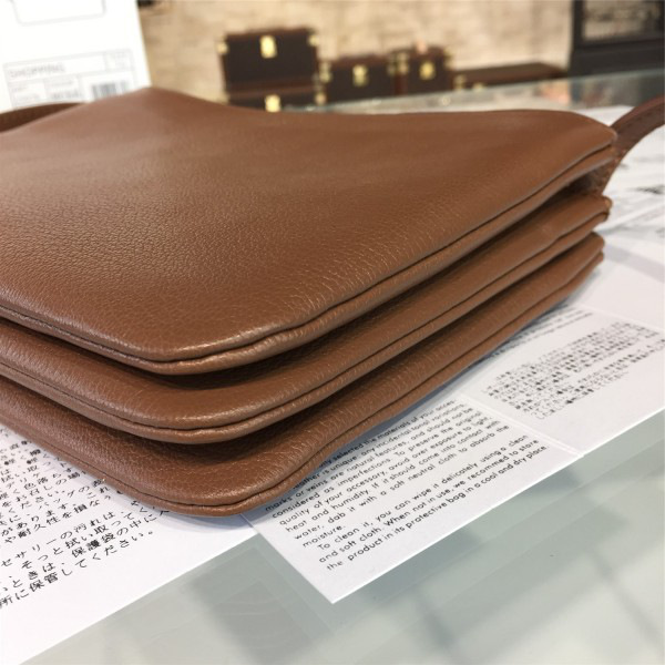 Ce1i*e leather trio - brown 25*5*18cm
