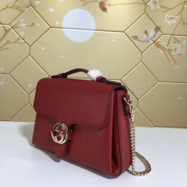 Gvc*1 gg flap shoulder bag on chain red cohotbag 5103032