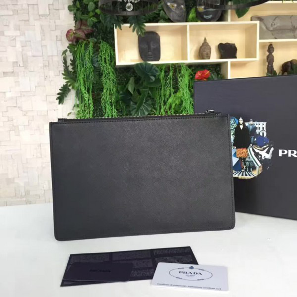 Pra*a leather clutch bag 4186