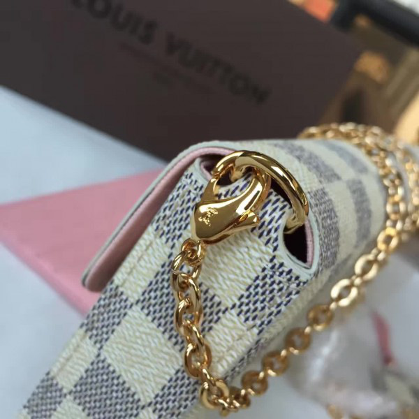 l0vis Vvtt0n pochette  felicie damier azur canvas 3704 21cm