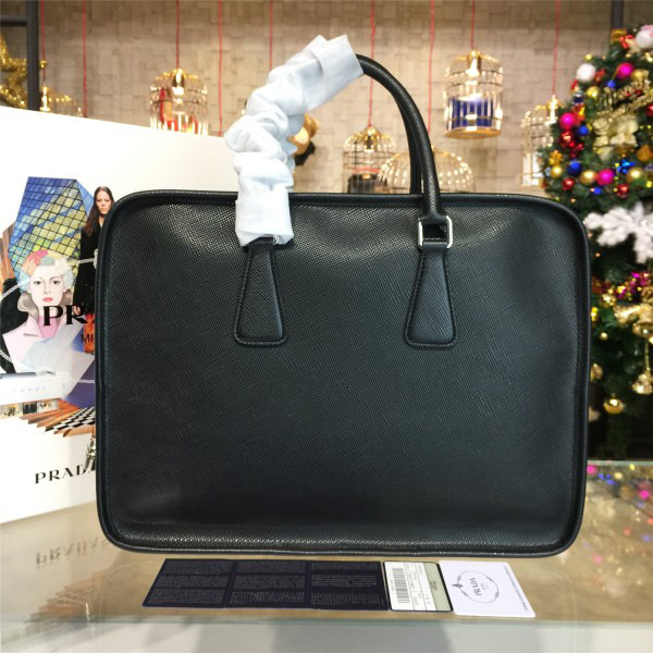 Pra*a leather briefcase 4215 37.5cm x 9.5cm x 28.5cm