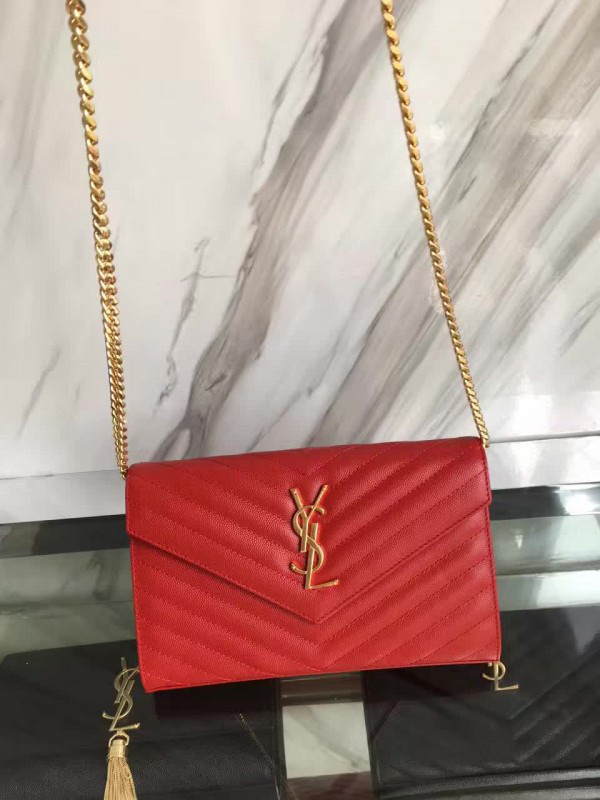 Y51 gold monogram college red 5081 22cm x 5.5cm x 13.5cm