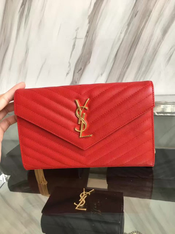 Y51 gold monogram college red 5081 22cm x 5.5cm x 13.5cm