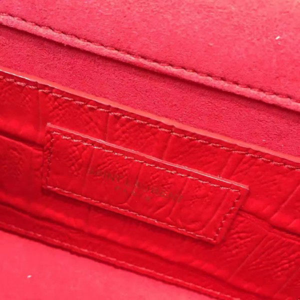 Y51 monogram kate in embossed crocodile shiny leather cohotbag 4753