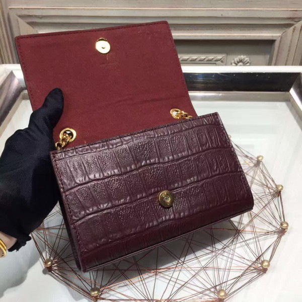 Y51 monogram kate in embossed crocodile shiny leather cohotbag 4974