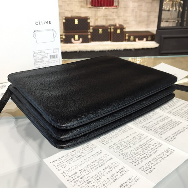 Ce1i*e leather trio - black  25.5cm x 4cmx 18cm