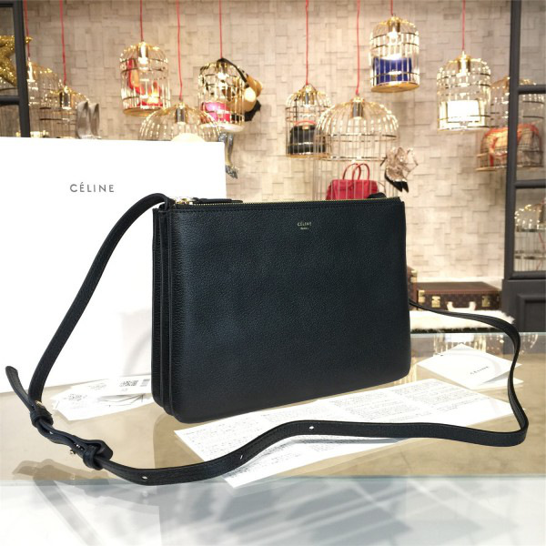 Ce1i*e leather trio - black  25.5cm x 4cmx 18cm