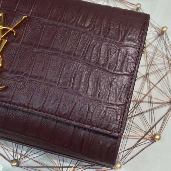 Y51 monogram kate in embossed crocodile shiny leather cohotbag 4968