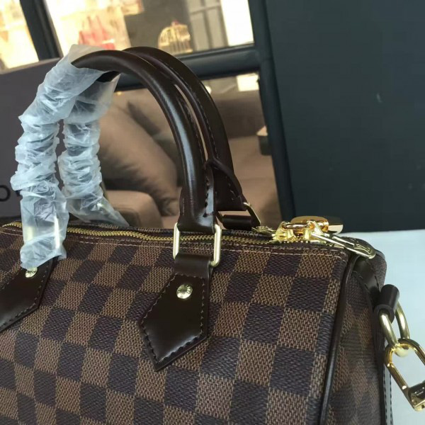 l0vis Vvtt0n speedy bandoulière 25 damier ebene 3205_25cm x 19 cmx 15 cm
