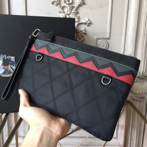 Pra*a nylon clutch 4292 28cm x 1.5cm x 18cm