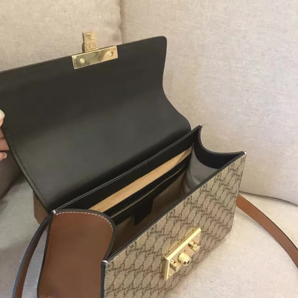 Gvc*1 gg leather padlock 2392 28cm x 19cm x 11cm