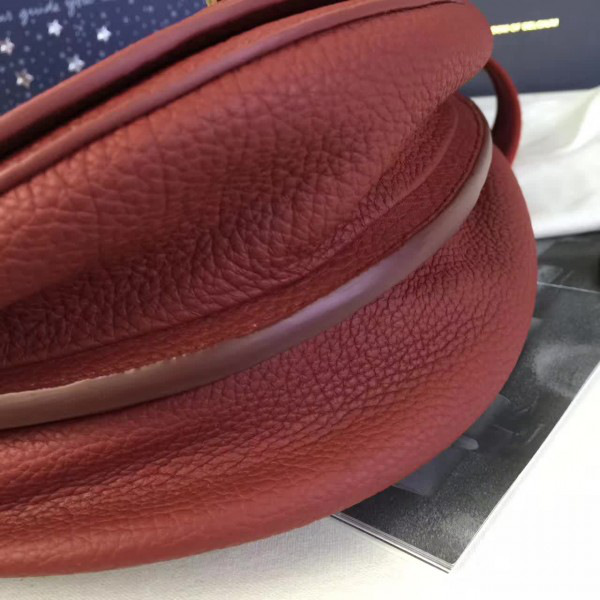 Delvaux calfskin le mutin saddle bag red 1481 29cm x 4cm x 22cm