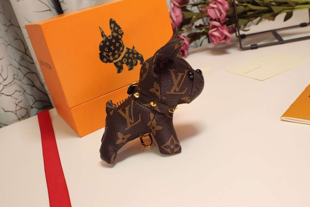 l0vis Vvtt0n french dog pendant key ring decoration