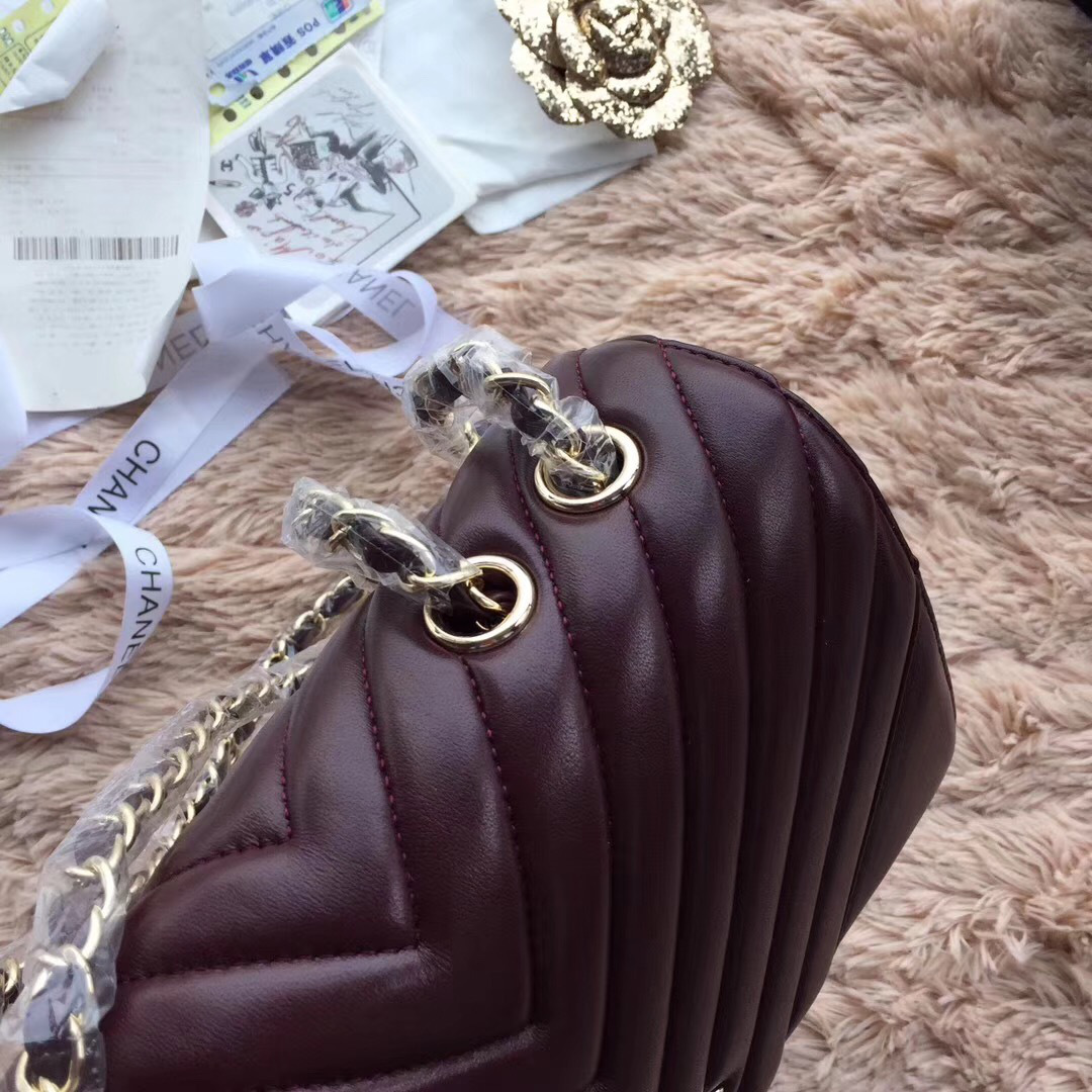 Ch**el original single bag wine red 24cm