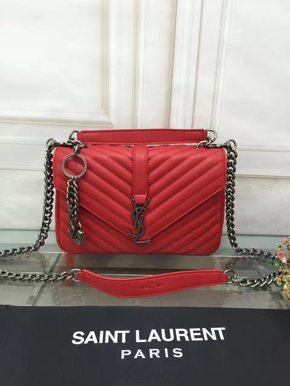 Y51 female bag 26608 red medium 24*20*8.5 cm