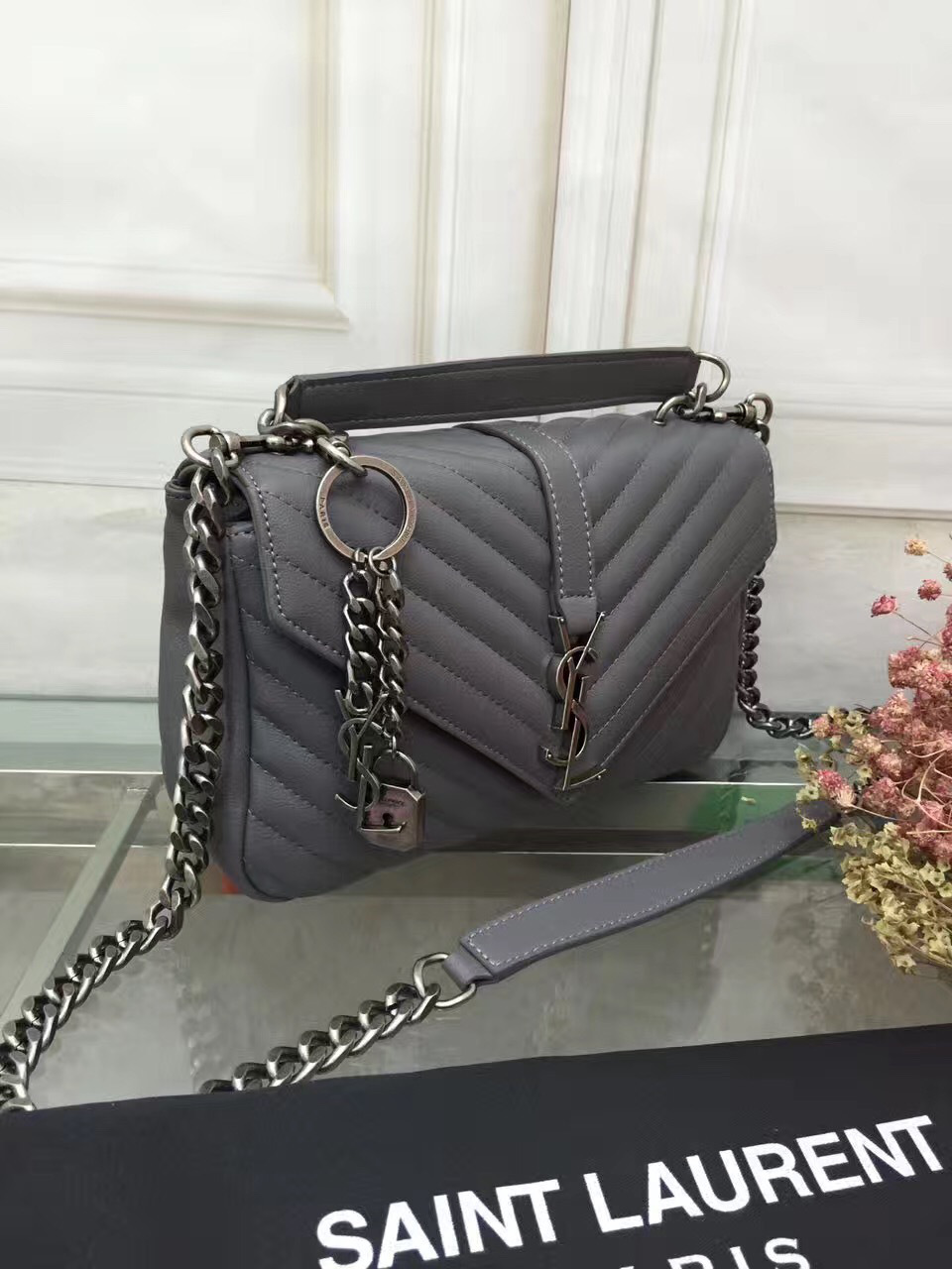 Y51 female bag 26608 elephant grey medium 24*20*8.5