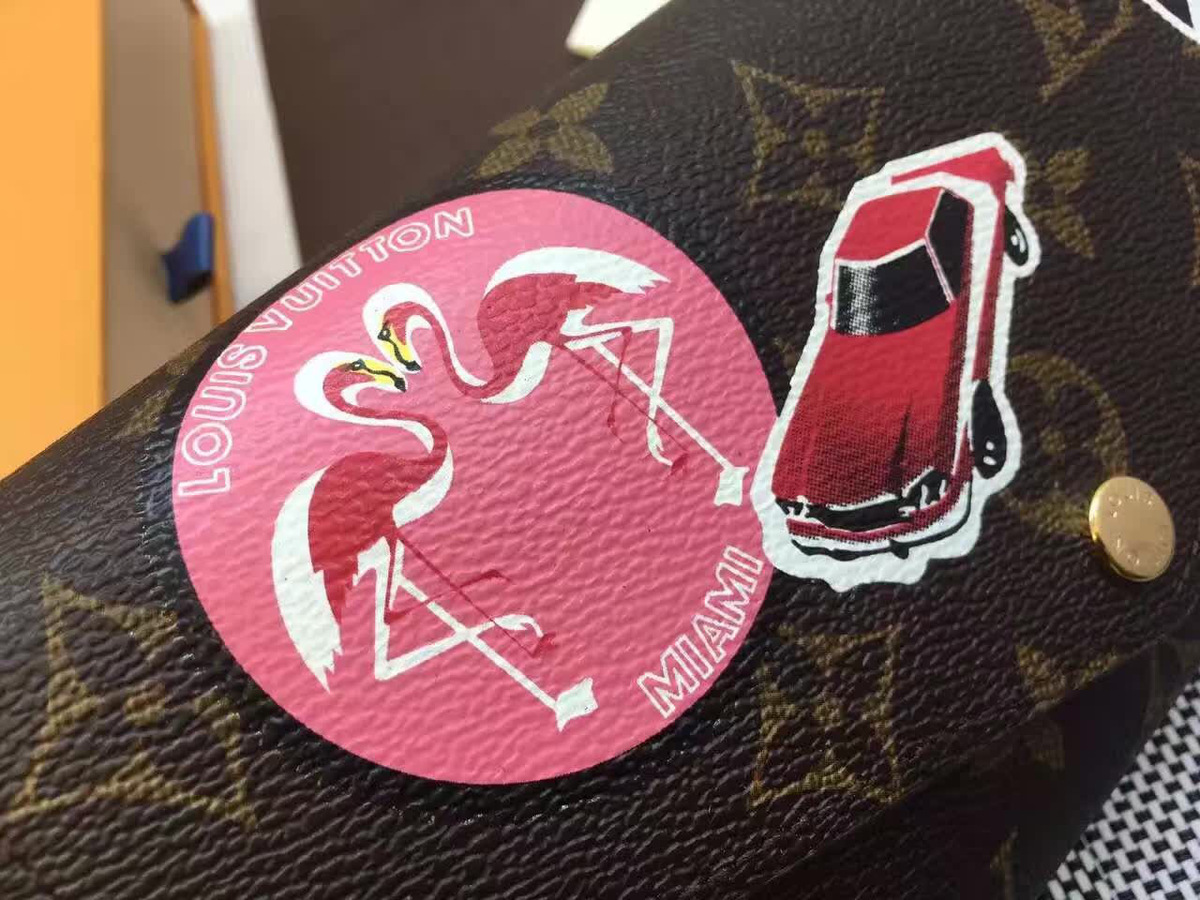 Lv envelope wallet m62147 red_19.0x10.0x2.0cm