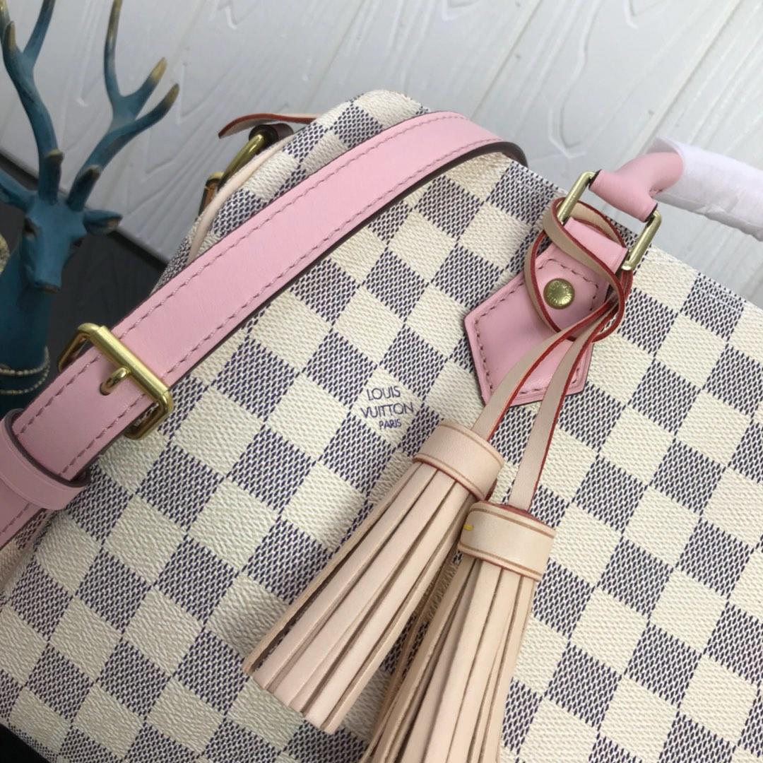l0vis Vvtt0n speedy bandoulière 30 damier azur canvas 3699_30*21*17