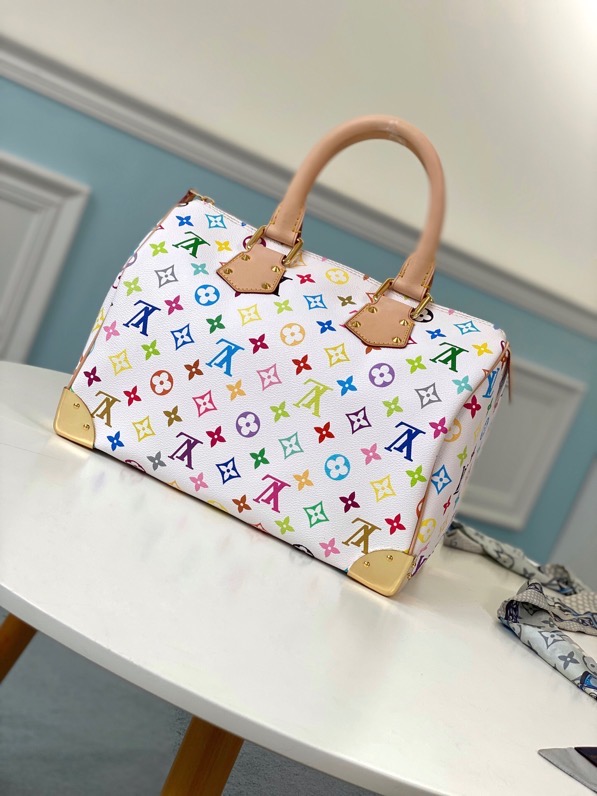 l0vis Vvtt0n speedy multicolore coated canvas satchel m92643 30.0 x 21.0 x 18.0 cm