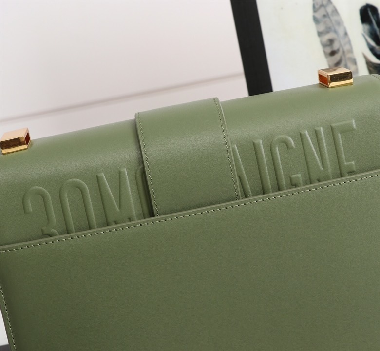 D10r lady D10r montaigne smooth cowhide green 24 x 17 x 8 cm