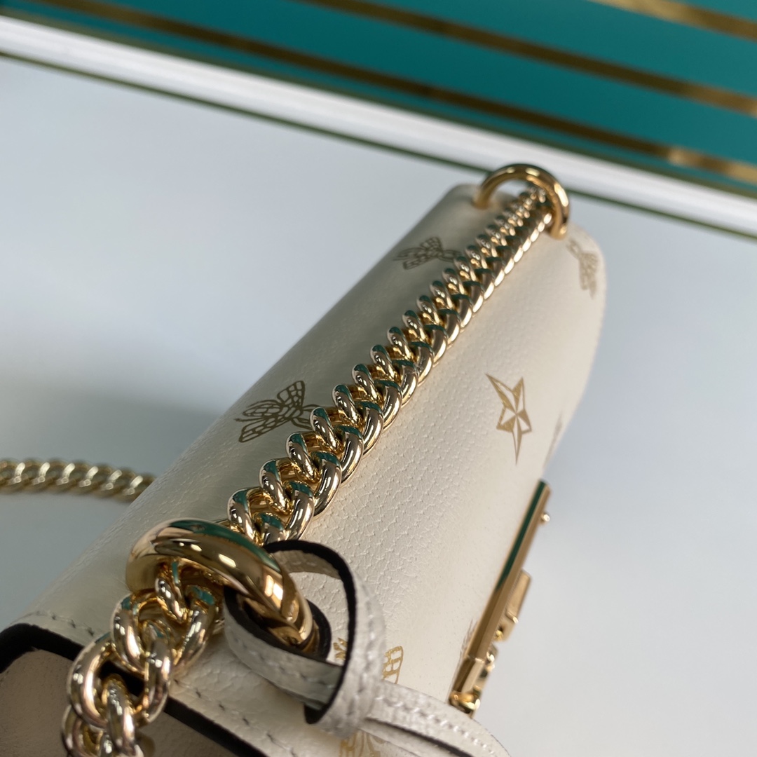 Gvc*1 padlock bee star small shoulder bag 432182 20cm x 12.5cm x 8cm