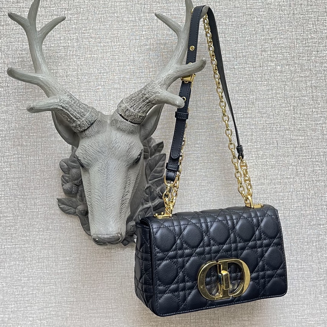 d10r small caro bag black S*pple cannage calfskin m9241uwhc 20×12×7cm