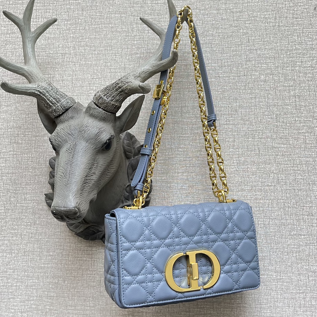 d10r small caro bag cloud blue S*pple cannage calfskin m9241uwhc 20 × 12 × 7 cm