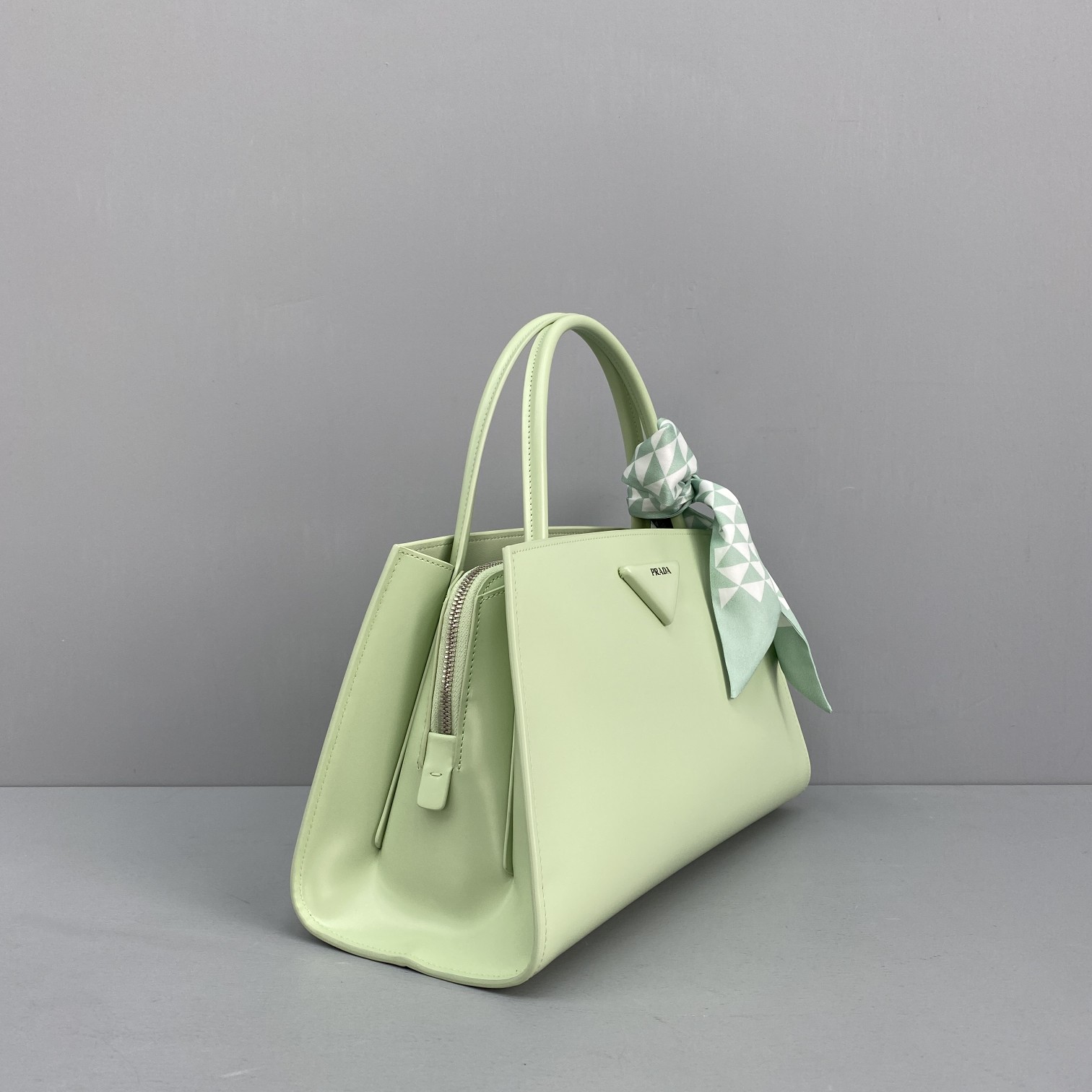Pra*a miuccia x raf simons lime green blue 33 x 18 x 13.5 cm