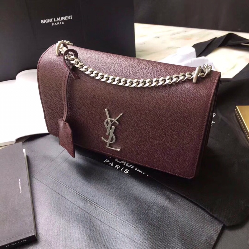 Y51 sunset medium in smooth leather rouge legion 442906 22 x 16 x 8 cm