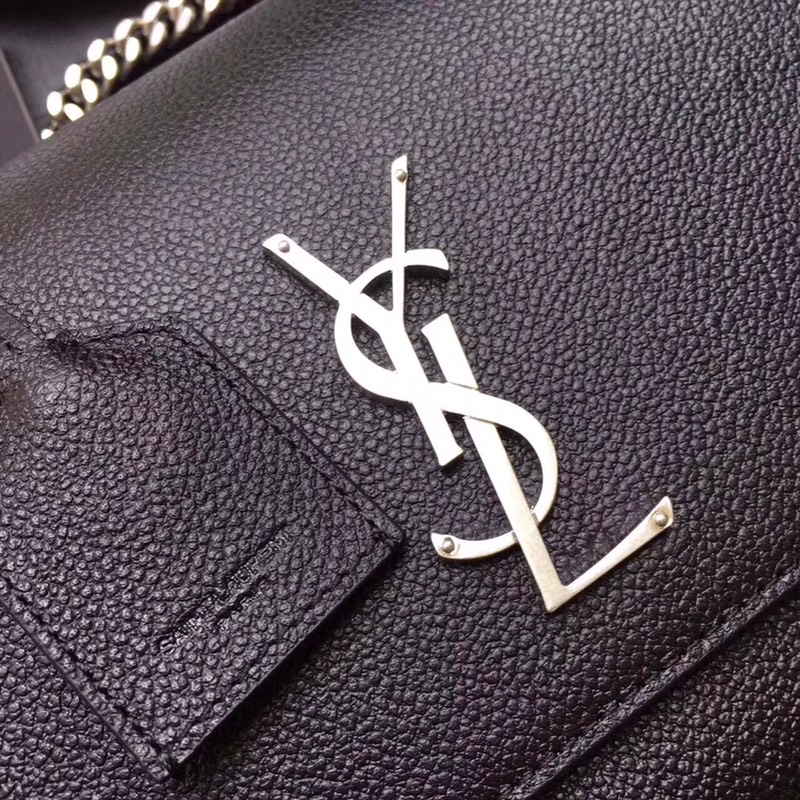 Y51 sunset medium in smooth leather black 442906 22 x 16 x 8 cm