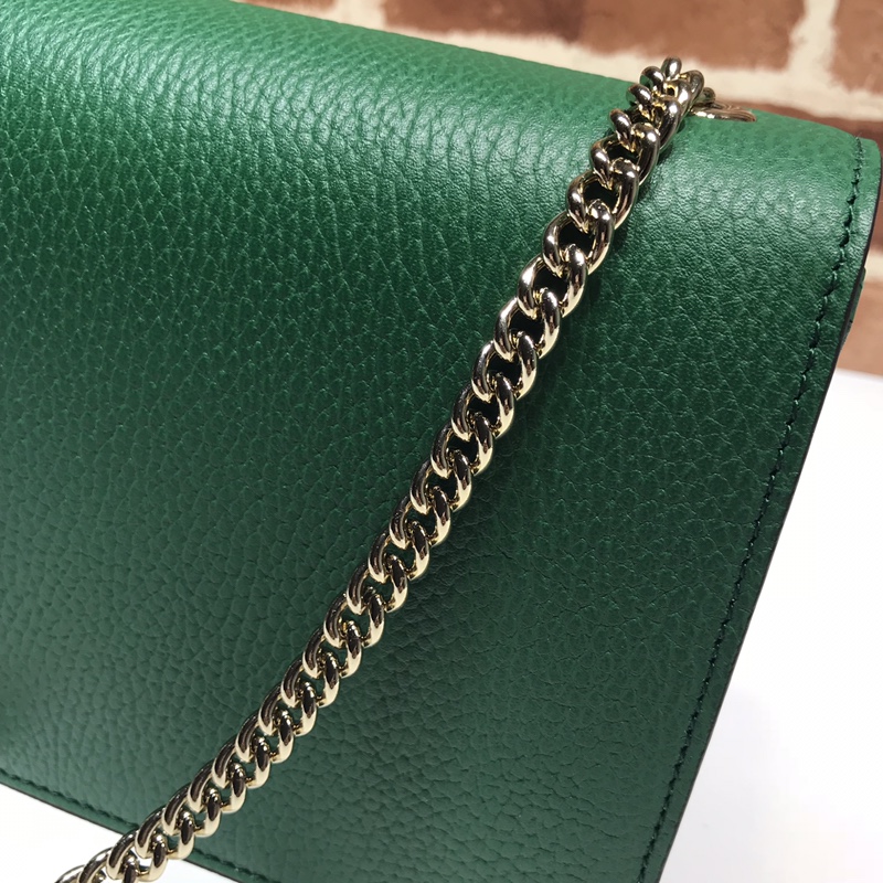 Gvc*1 marmont icon gg interlocking small green 510304 20 x 15 x 7.5 cm