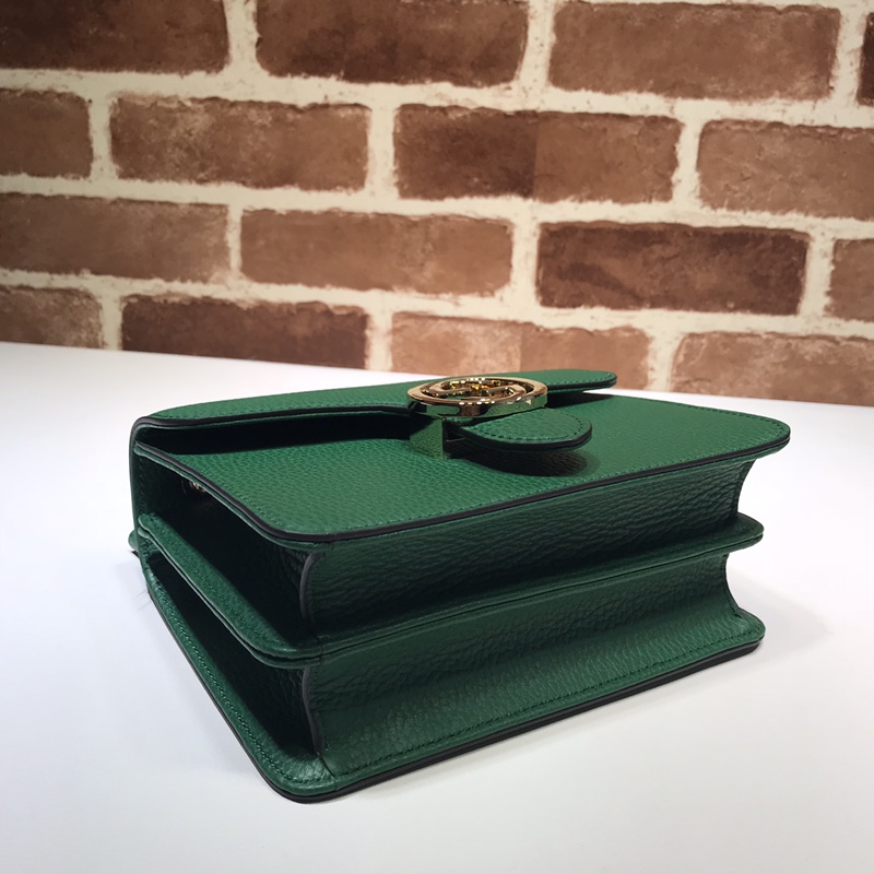 Gvc*1 marmont icon gg interlocking small green 510304 20 x 15 x 7.5 cm