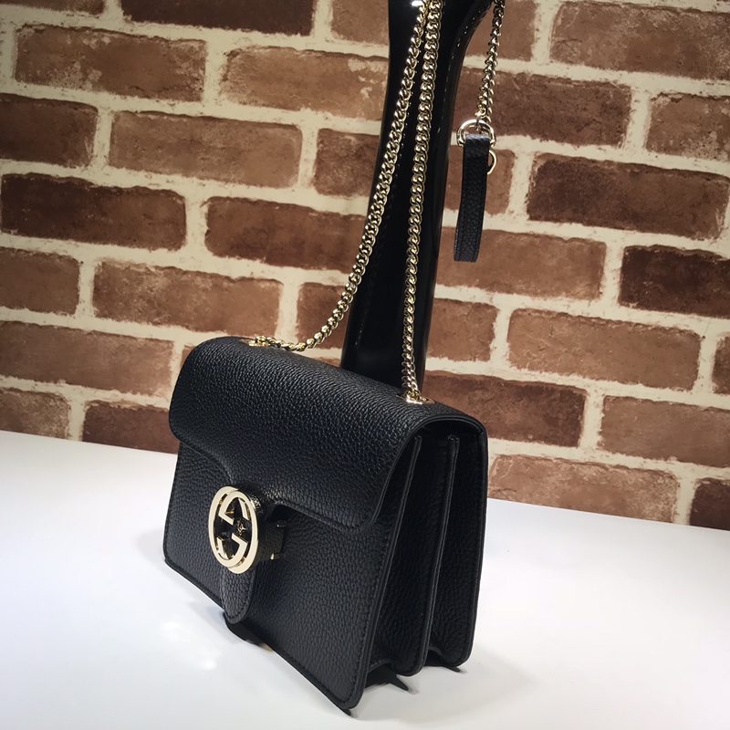 Gvc*1 marmont icon gg interlocking small black 510304 20 x 15 x 7.5 cm