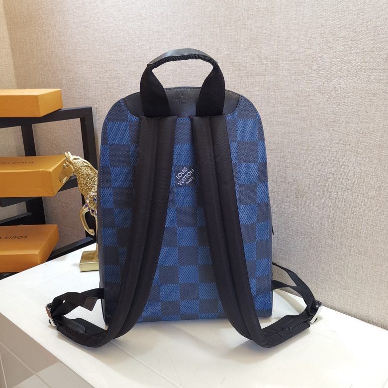 l0vis Vvtt0n campus backpack damier graphite canvas in navy n50008 30 x 39 x 13 cm
