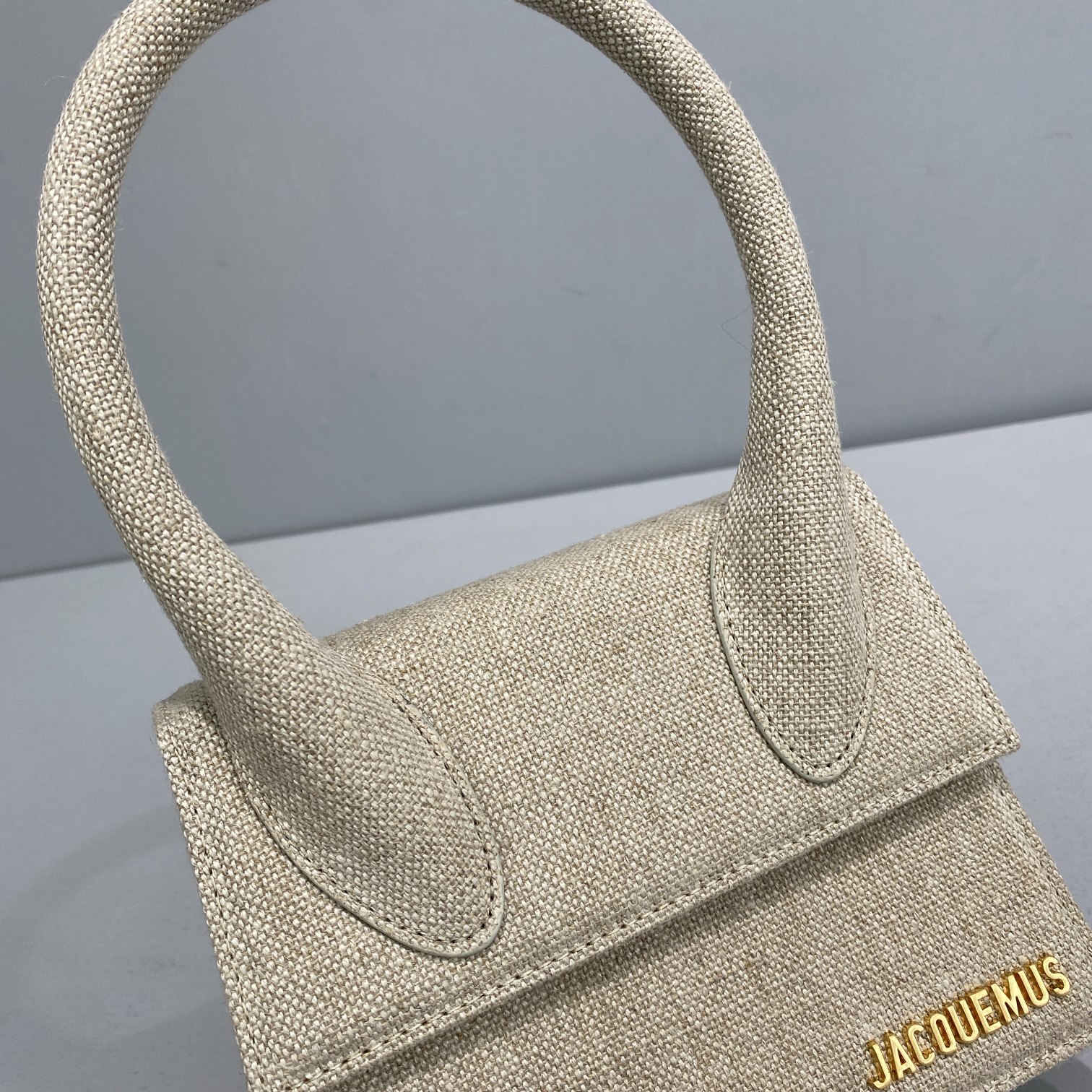 JACQUEMUS LE CHIQUITO Medium Canvas Micro Bag 213BA02 18 x 15.5 x 8 cm