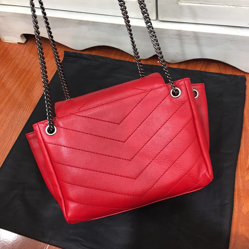 Y51 nolita small bag in vintage leather fuchisa 22 x 17.5 x 13 cm