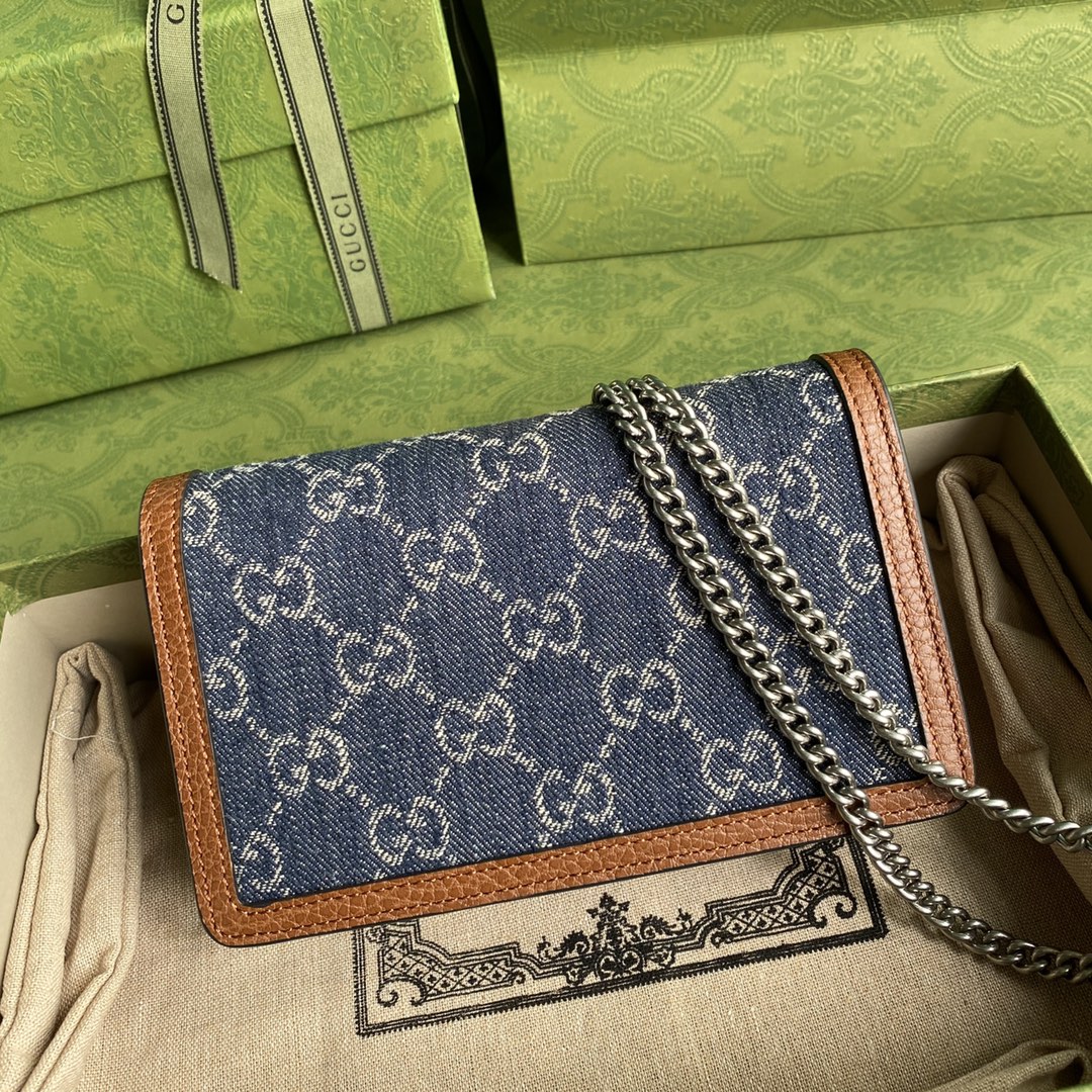 gvc*1 dionysus S*per mini bag blue and ivory 476432 16.5 x 10 x 4.5 cm