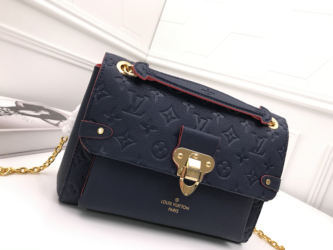 l0vis Vvtt0n vavin pm monogram empreinte leather marine rouge m52271 26 x 20 x 8 cm