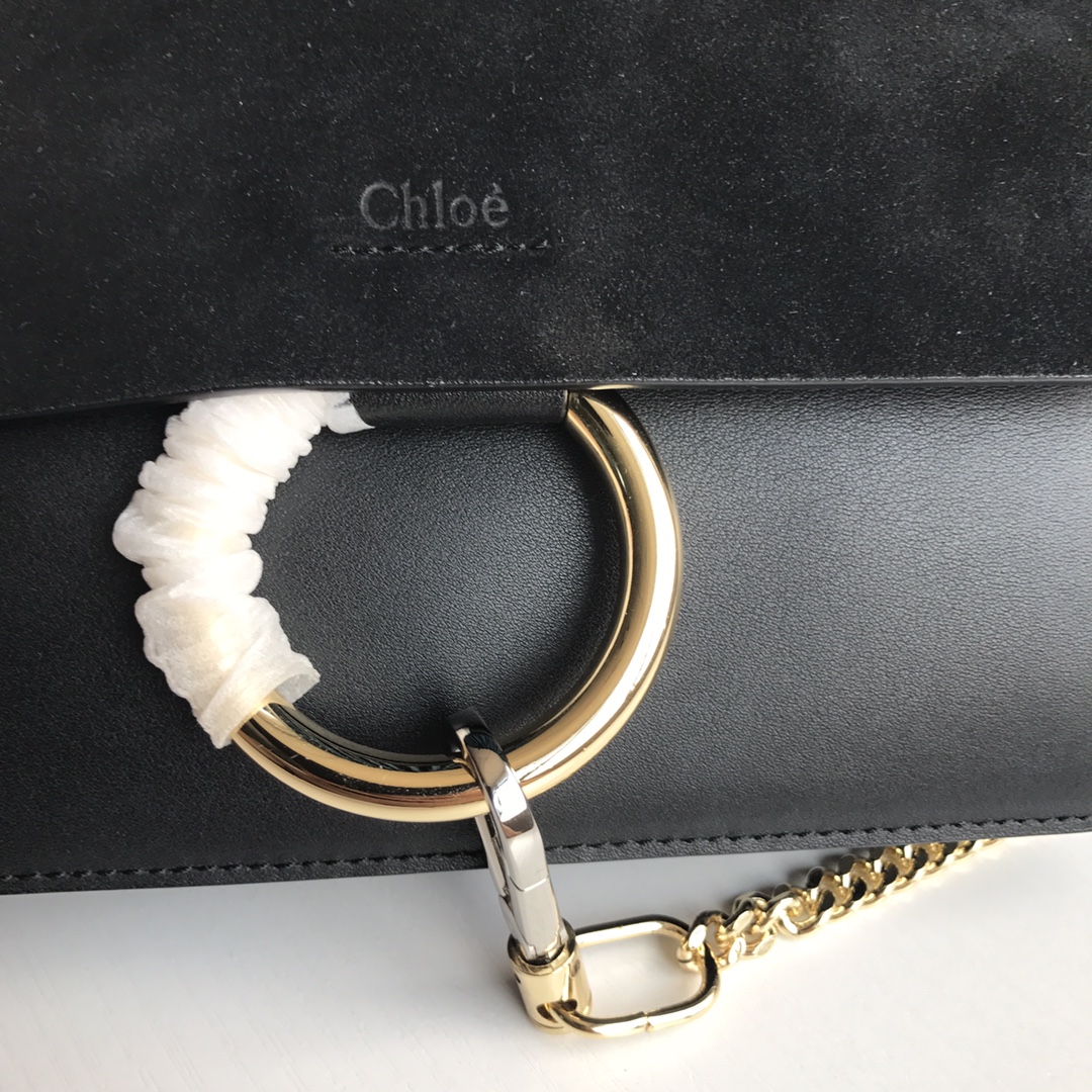 CHLOÉ FAYE SMALL SHOULDER BAG Black CHC15US127 24 x 7 x 15 cm